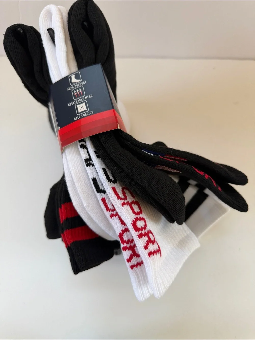 New Men’s Chaps 6 Pairs Crew Socks
